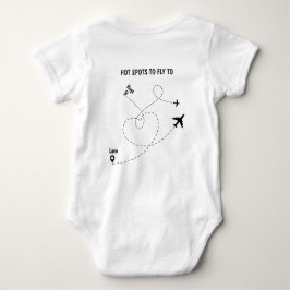 Body Para Bebê Piloto branco T-Shirt Ba