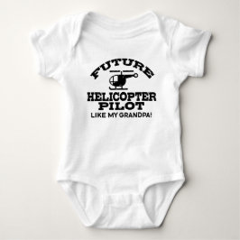 Body Para Bebê Piloto De Helicóptero Futuro Como Meu Avô