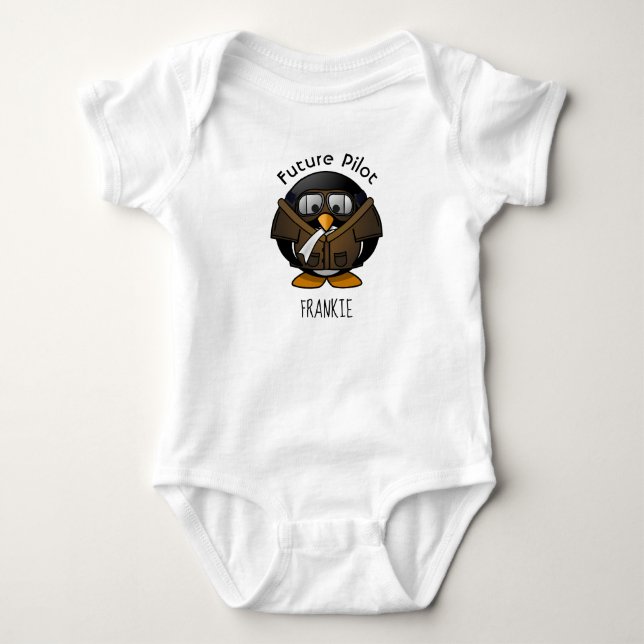 Body Para Bebê Piloto Futuro (Frente)