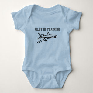 Body Para Bebê Piloto no onsie do treinamento