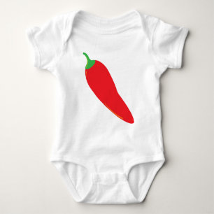 Body Para Bebê Pimenta de pimentão encarnado