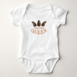 Body Para Bebê Pine cone rainha