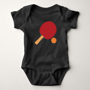 Body Para Bebê Ping Pong Paddes Mesa Engraçado Desportivo Longo
