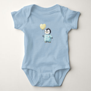 Body Para Bebê Pinguim