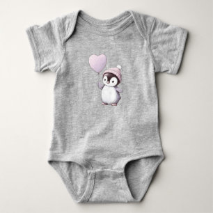 Body Para Bebê Pinguim
