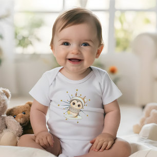Body Para Bebê Pinguim Boho De Inverno Com Estrelas