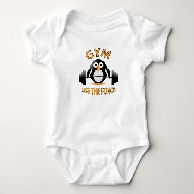 Body Para Bebê Pinguim com um sino (Frente)