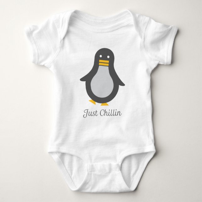 Body Para Bebê Pinguim de Asv (Frente)