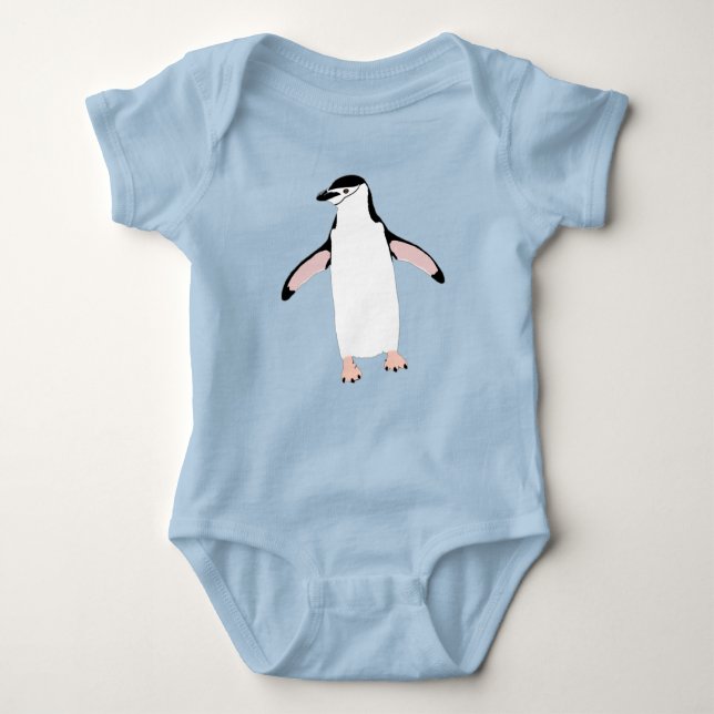 Body Para Bebê Pinguim-de-bico-cinto (Frente)