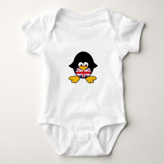 Body Para Bebê Pinguim de Union Jack