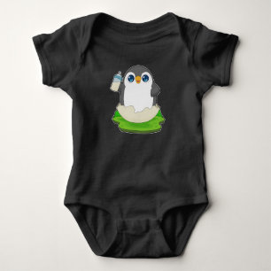 Body Para Bebê Pinguim Frasco para bebês Leite