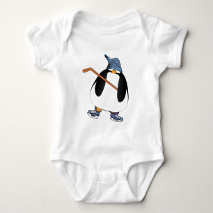 Body Para Bebê Pinguim Hockey