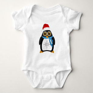 Body Para Bebê Pinguim Natal