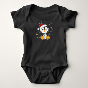 Body Para Bebê Pinguim Natal Neve Pinguins de Pinguins