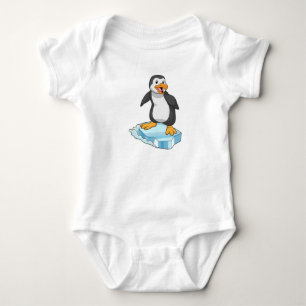 Body Para Bebê Pinguim no gelo