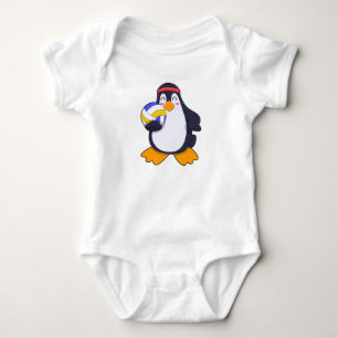Body Para Bebê Pinguim nos esportes de vôlei