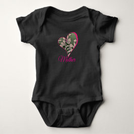 Body Para Bebê Pink Blossom Green 
