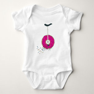 Body Para Bebê Pink Doughnut Wheel Sprinkles Coloridos Coloridos