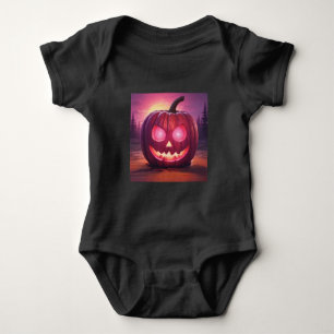 Body Para Bebê Pink Jack-o'-lanterna