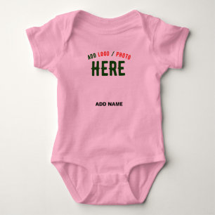 BODY PARA BEBÊ PINK PERSONALIZÁVEL MODERNO VERIFICADO COM MARCA