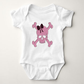 Body Para Bebê Pink Skull