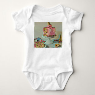 Body Para Bebê Pintel de sorvete retrô