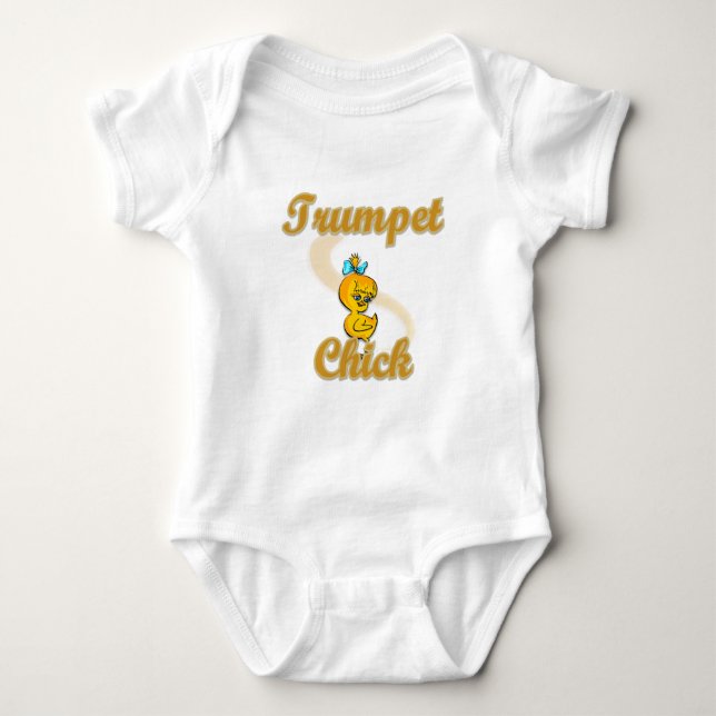 Body Para Bebê Pintinho de trompete (Frente)