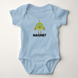 Body Para Bebê Pintinho Magnet - Bebê Jersey Bodycase