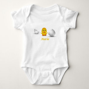 Body Para Bebê Pintinho pequeno bonito do bebê seu nome