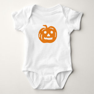 Body Para Bebê Pinto de abóbora laranja do Halloween ou fantasia