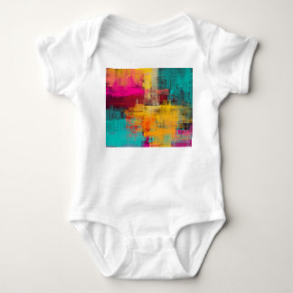 Body Para Bebê pintura a óleo de abstrato, fundo expressivo.