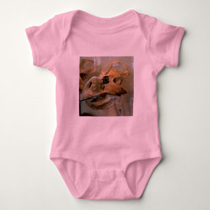 Body Para Bebê Pintura a óleo do crânio de Dino