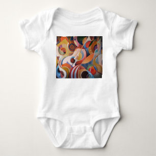 Body Para Bebê Pintura de Abstrato de Música Feita à Mão