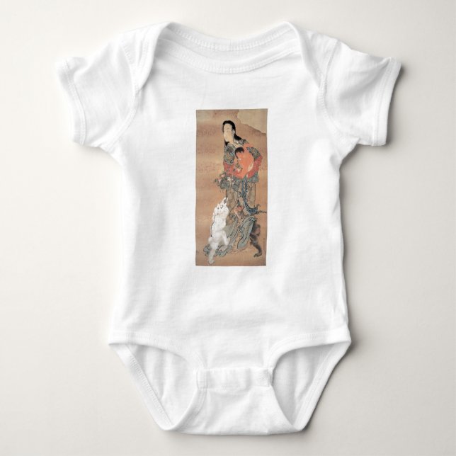 Body Para Bebê Pintura japonesa antiga (Frente)