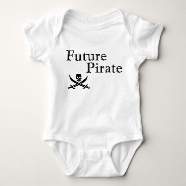 Body Para Bebê Pirata futuro (Frente)
