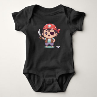 Body Para Bebê Pirata Kawaii Be
