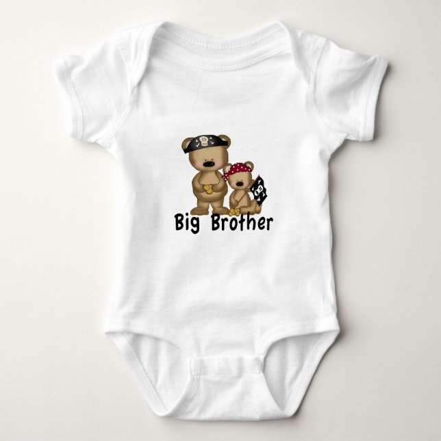 Body Para Bebê Pirate Big Brother (Frente)