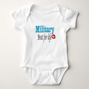 Body Para Bebê pirralho militar