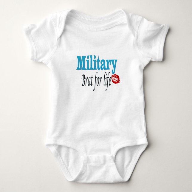 Body Para Bebê pirralho militar (Frente)