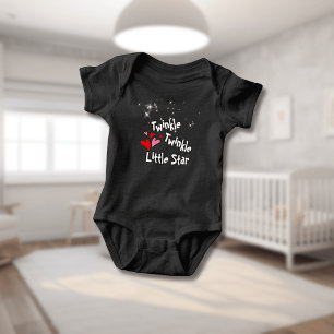 Body Para Bebê Pisca, Pisca Estrelinha Pequena Bodysuit de Bebê
