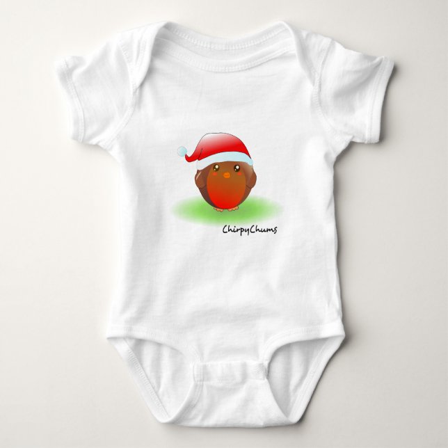Body Para Bebê Pisco-de-natal (Frente)