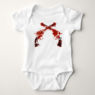 Body Para Bebê Pistolas cruzadas retros