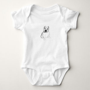 Body Para Bebê Pit Touro Um Pedaço