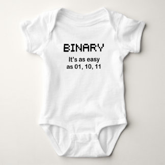 Body Para Bebê Pixéis engraçados do código BINÁRIO do t-shirt 2XL