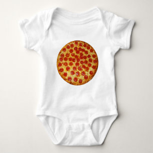 Body Para Bebê Pizza de Pepperoni