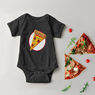 Body Para Bebê pizza de pepperoni