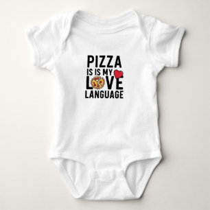 Body Para Bebê Pizza é minha linguagem do amor