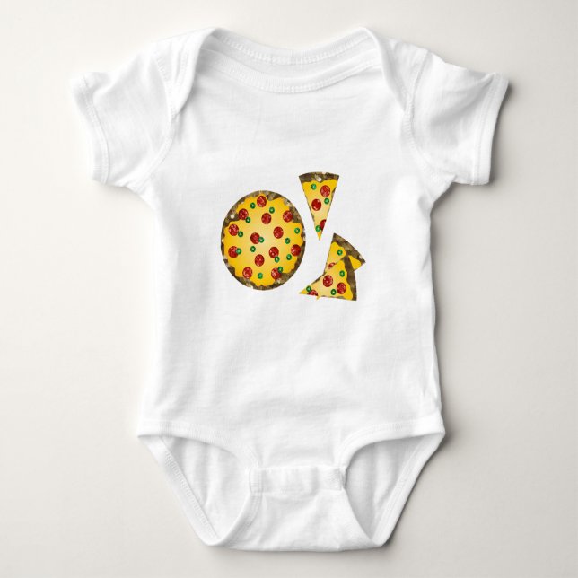 Body Para Bebê pizza sequencial (Frente)