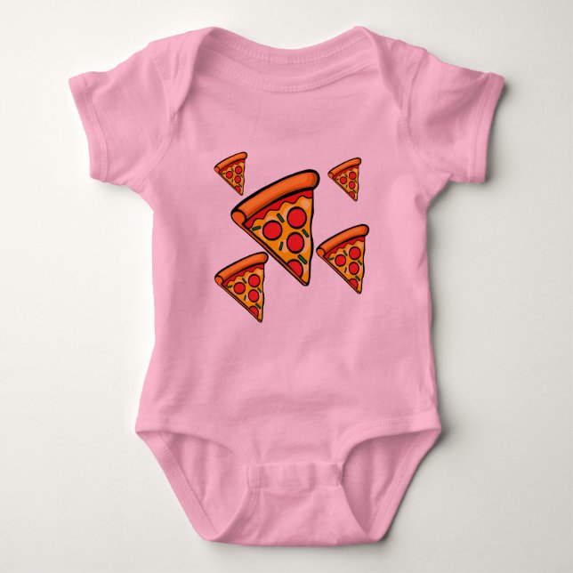 Body Para Bebê Pizza Sexta-Design - Bebê Jersey Bodycase (Frente)