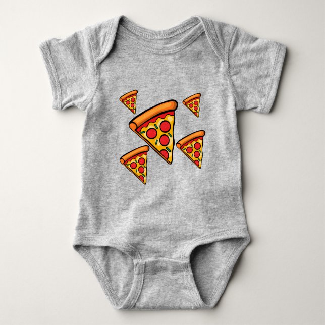 Body Para Bebê Pizza Sexta-Design - Bebê Jersey Bodycase (Frente)
